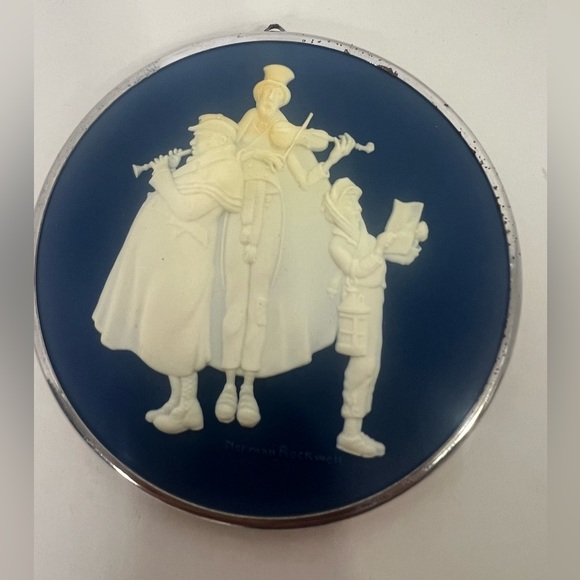 Vintage Norman Rockwell Cameo Hallmark Keepsake Ornament Set of 6 80's #2, #5-9 - Picture 11 of 12